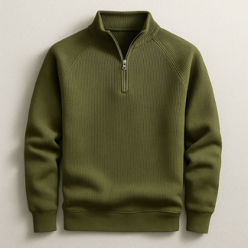 Quarter Zip Sweatshirt Long Sleeve